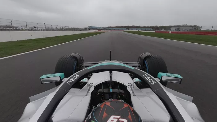Onboard Mercedes W13