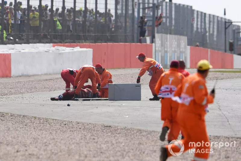 Andrea Dovizioso, Ducati Team after his crash