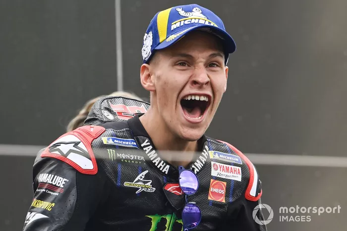 Podio: ganador Fabio Quartararo, Yamaha Factory Racing
