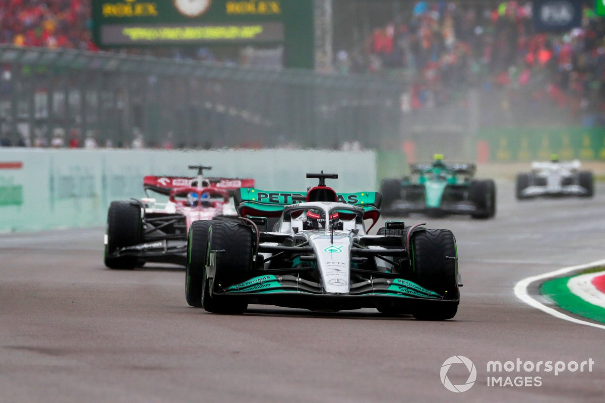 George Russell, Mercedes W13, Valtteri Bottas, Alfa Romeo C42