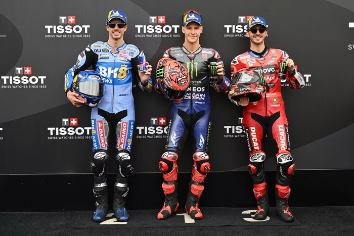 Fabio Quartararo, Yamaha Factory Racing, Alex Marquez, Gresini Racing, Francesco Bagnaia, Ducati Team