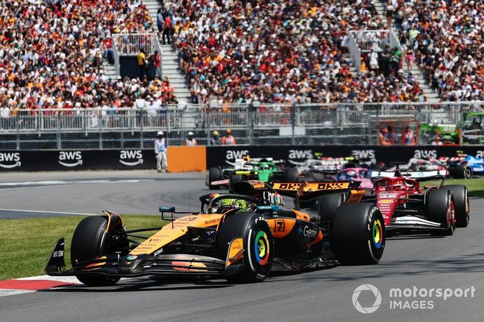 Charles Leclerc, Ferrari, Lando Norris, McLaren, Franco Colapinto, Alpine