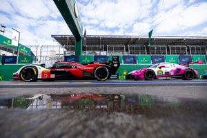 #5 Porsche Penske Motorsport Porsche 963: Julien Andlauer, Michael Christensen, #85 Iron Dames Porsche 911 GT3 R LMGT3: Celia Martin, Rahel Frey, Michelle Gatting