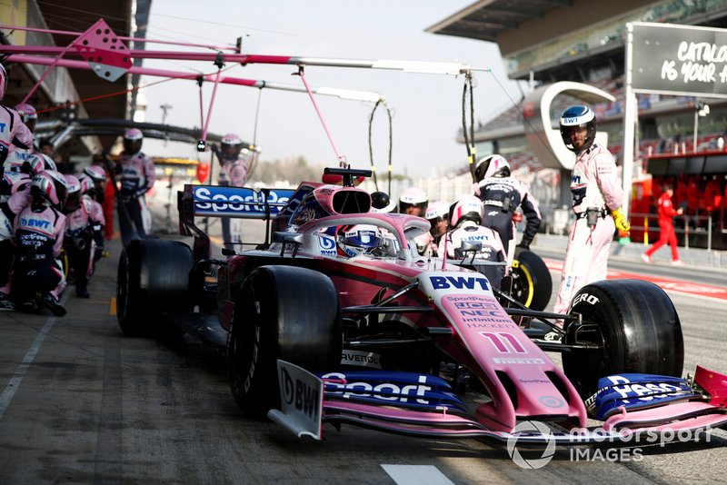 Sergio Perez, Racing Point F1 Team RP19 au stand