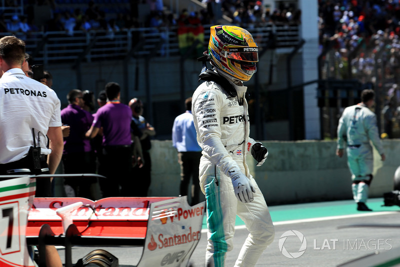 Lewis Hamilton, Mercedes AMG F1 in parc ferme