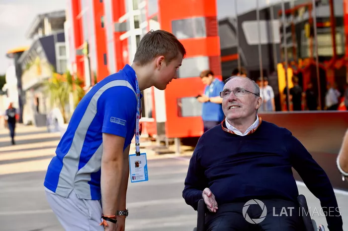Billy Monger e Frank Williams, proprietario del team Williams
