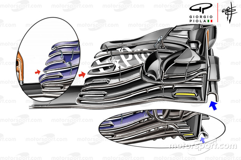 McLaren MCL33, első szárny, Osztrák GP