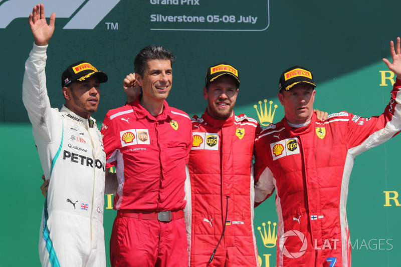 GP de Gran Bretaña: 1º Vettel, 2º Hamilton, 3º Raikkonen