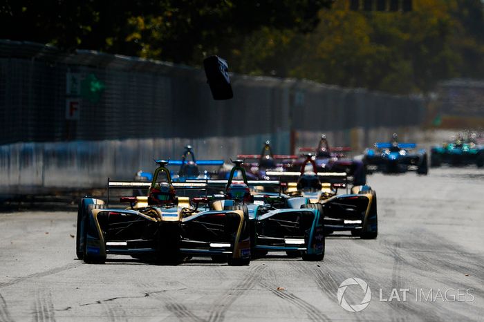 Jean-Eric Vergne, Techeetah, Nelson Piquet Jr., Jaguar Racing, Andre Lotterer, Techeetah