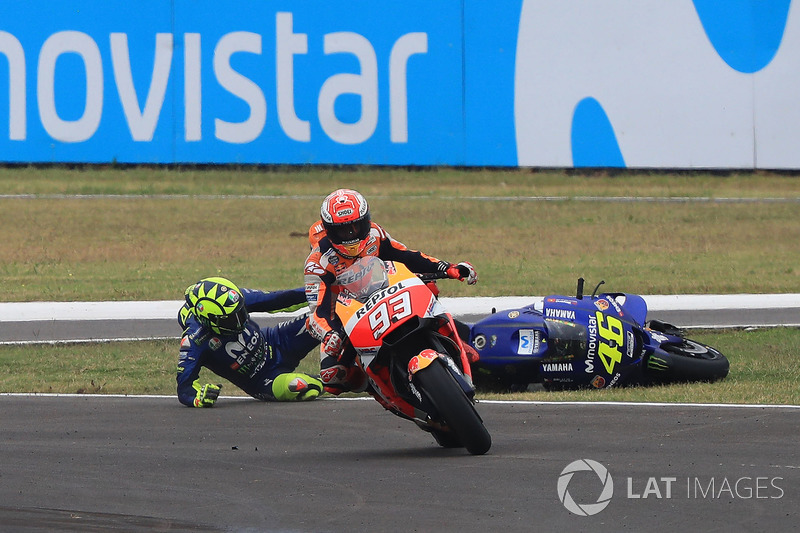 Marc Márquez et Valentino Rossi
