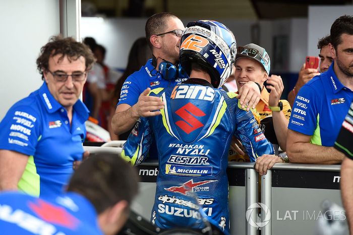 Tercer puesto Alex Rins, Team Suzuki MotoGP, Rodrigo