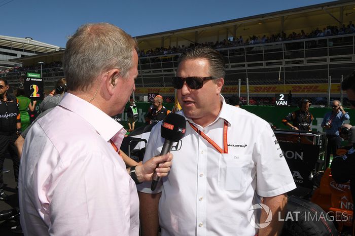 Martin Brundle, Sky TV con Zak Brown, McLaren