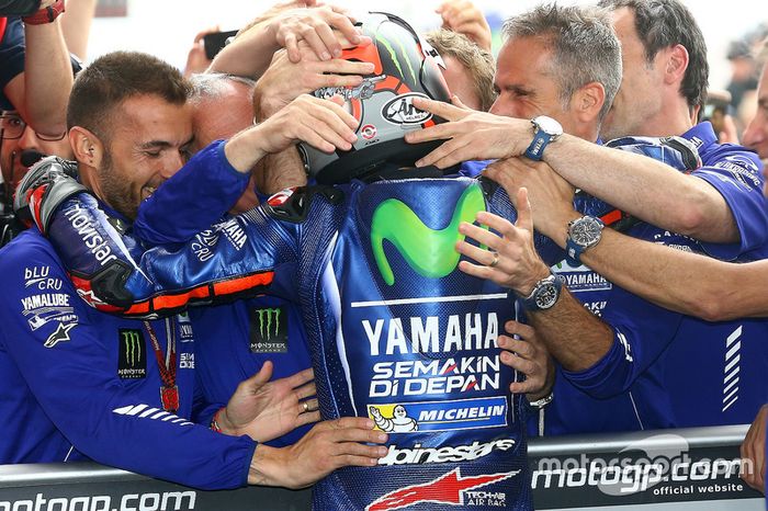 El ganador Maverick Viñales, Yamaha Factory Racing