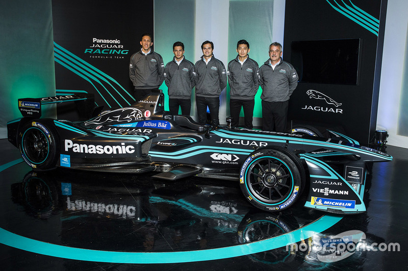 Mitch Evans, Nelson Piquet Jr, Ho-Pin Tung, Jaguar Racing