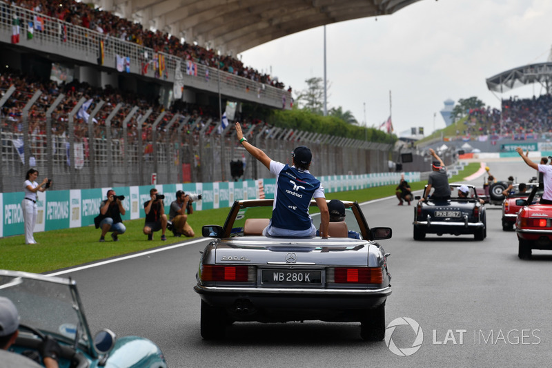 Lance Stroll, Williams on the drivers parade
