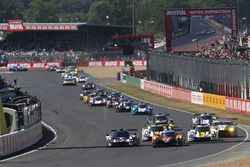 Arrancada: #3 DKR Engineering Norma M30 - Nissan: Jean Glorieux, Alexander Toril líder