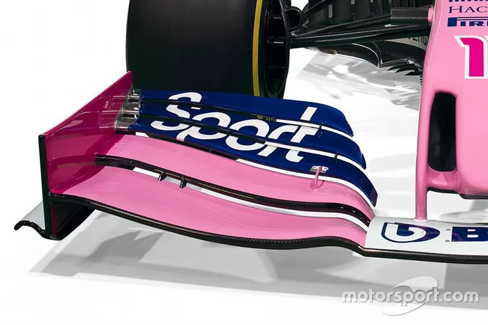 Détail de la livrée Racing Point 