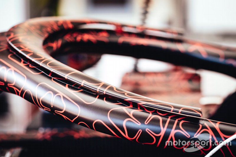 Detalle del Halo del Alfa Romeo Racing