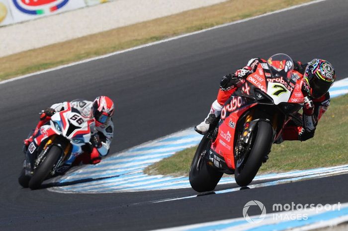 Chaz Davies, Aruba.it Racing-Ducati Team, Tom Sykes, BMW Motorrad WorldSBK Team