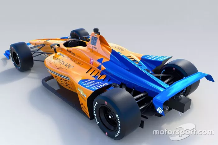 Decoración del McLaren Racing para la Indy 500 2019