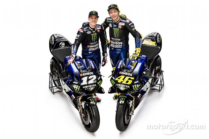 Maverick Vinales, Yamaha Factory Racing; Valentino Rossi, Yamaha Factory Racing