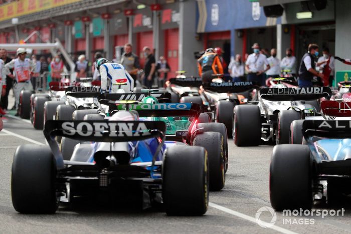 Los coches del Parc Ferme