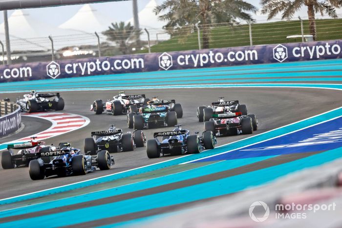 Yuki Tsunoda, AlphaTauri AT03, Mick Schumacher, Haas VF-22, Daniel Ricciardo, McLaren MCL36, Lance Stroll, Aston Martin AMR22, Kevin Magnussen, Haas VF-22, Valtteri Bottas, Alfa Romeo C42, Pierre Gasly, AlphaTauri AT03