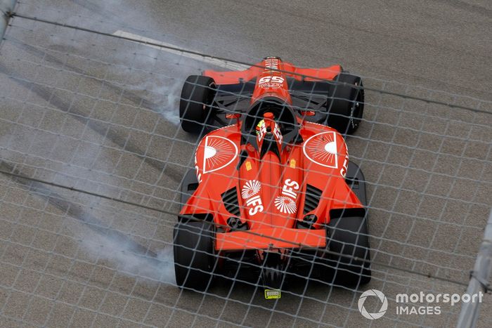 Benjamin Pedersen, A.J. Foyt Enterprises Chevrolet, accidente