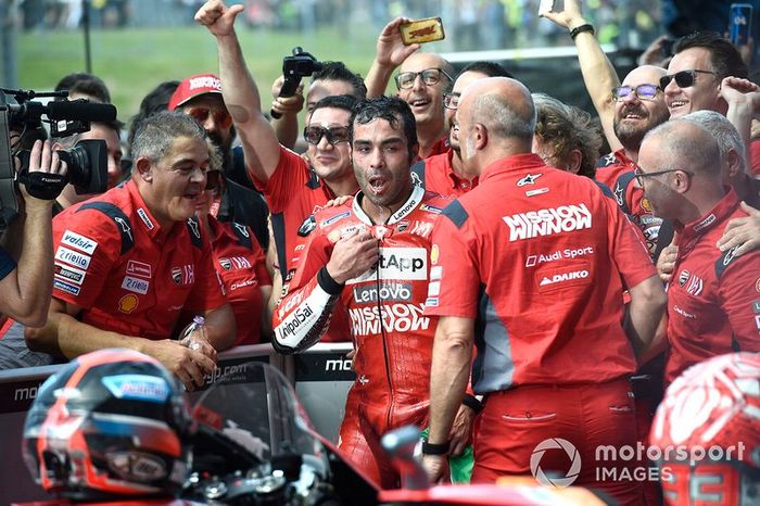 Il vincitore della gara Danilo Petrucci, Ducati Team