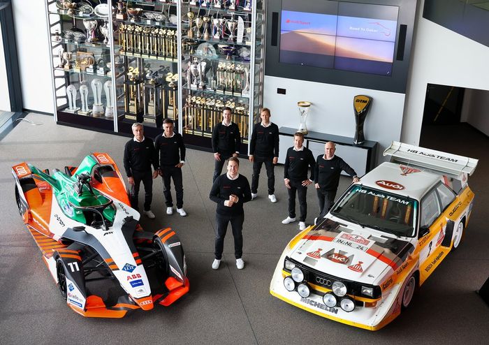 Carlos Sainz, Lucas Cruz, Emil Bergkvist, Mattias Ekström,   Édouard Boulanger, Stéphane Peterhansel, Julius Seebach, Audi Sport