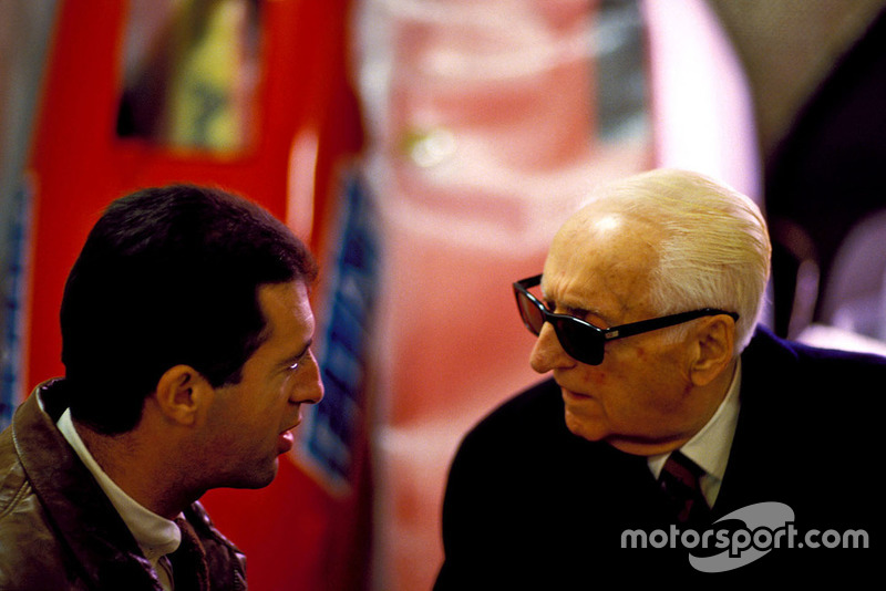 Enzo Ferrari with Figlio Piero