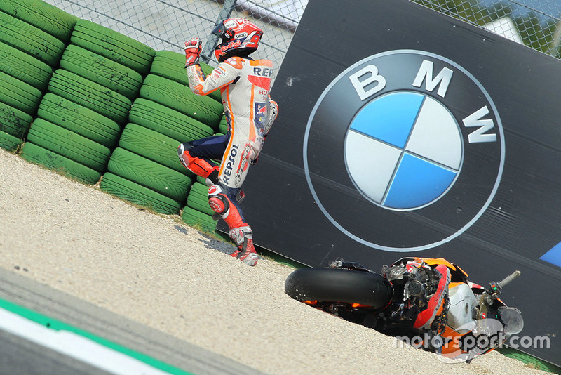 Marc Marquez, Repsol Honda Team caída Q2 Misano