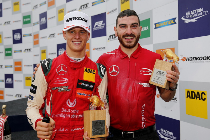 Podio: ganador de la carrera Mick Schumacher, PREMA Theodore Racing Dallara F317 - Mercedes-Benz
