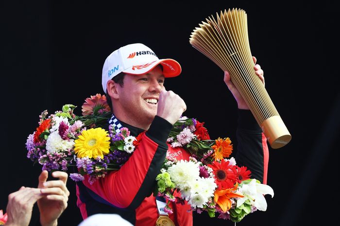 Race winner Nick Cassidy, Citroen Racing 