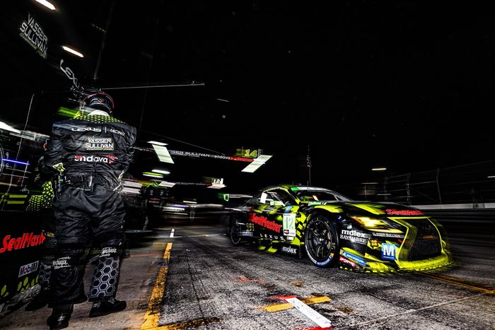 #12 Vasser Sullivan Racing Lexus RC F GT3: Aaron Telitz, Benjamin Pedersen, Frankie Montecalvo