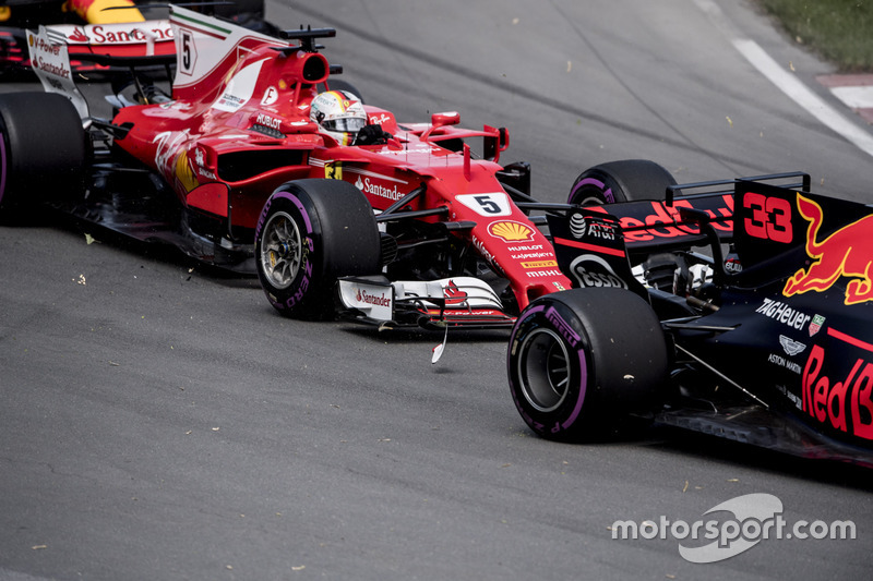 Себастьян Феттель, Ferrari SF70H, аварія