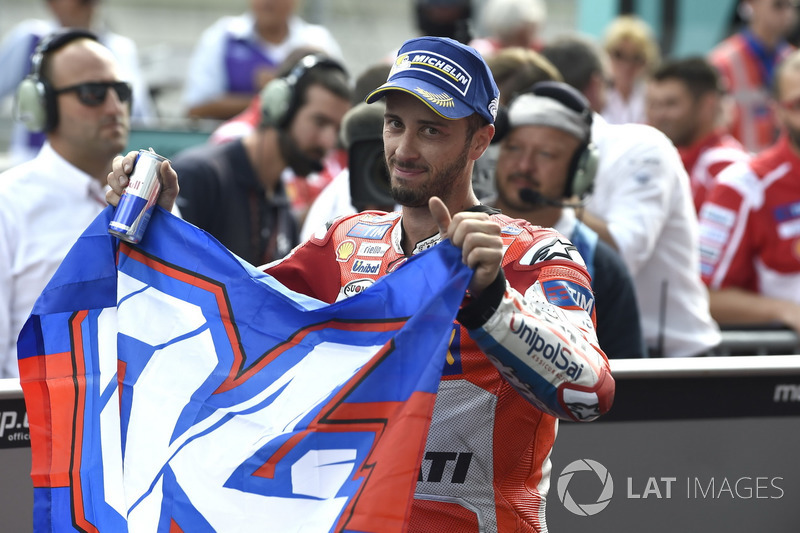 Переможець гонки Андреа Довіціозо, Ducati Team