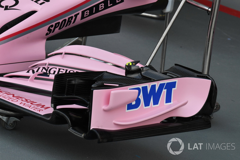 Sahara Force India VJM10, Frontflügel, Detail