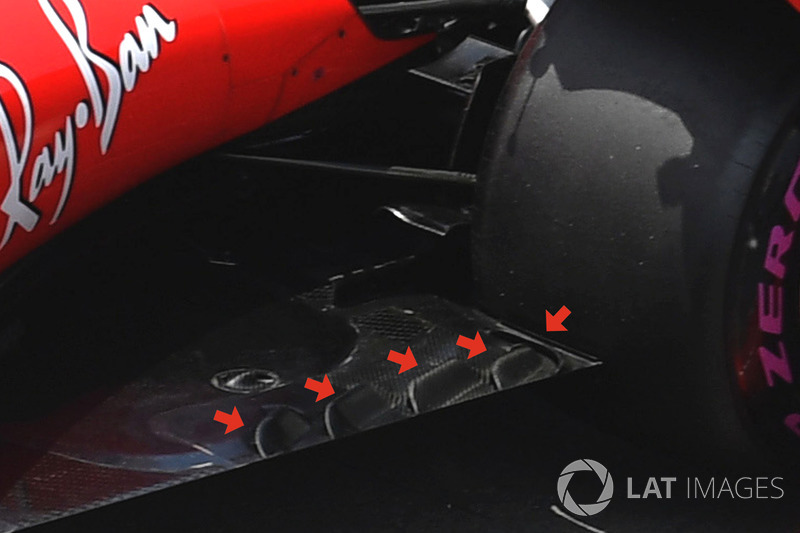 Ferrari SF70H, sidepod detay