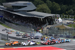 #22 G-Drive Racing, Oreca 07 - Gibson: Memo Rojas, Nicolas Minassian, Leo Roussel en tête au départ
