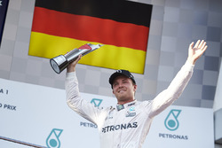 Derde plaats Nico Rosberg, Mercedes AMG F1