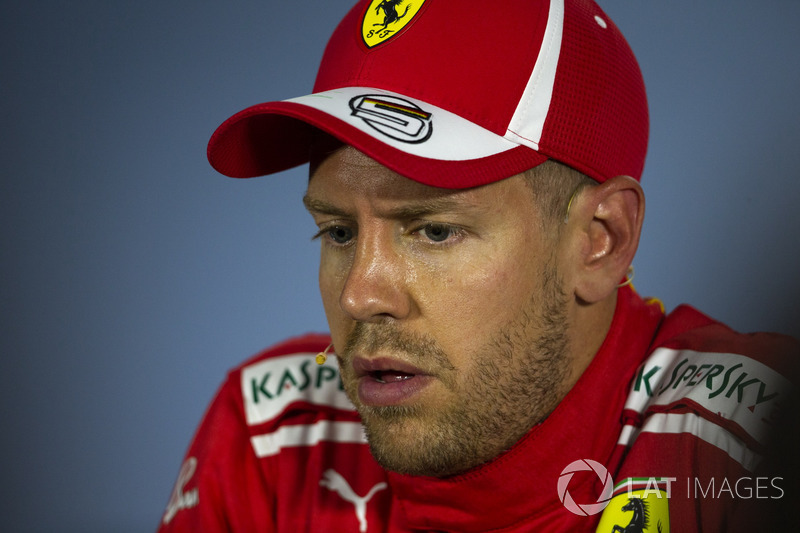 Sebastian Vettel, Ferrari in Press Conference
