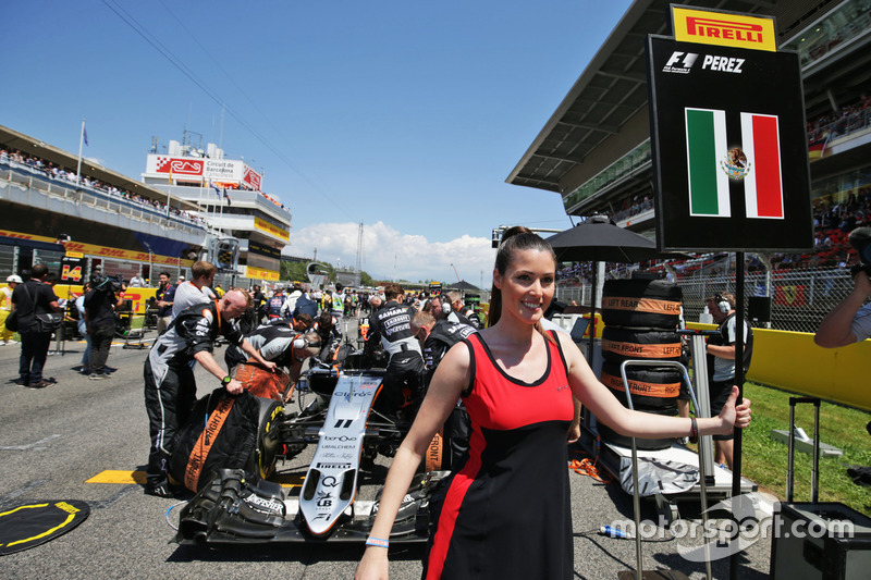 Chica de la parrilla de Sergio Pérez, Sahara Force India F1 VJM09