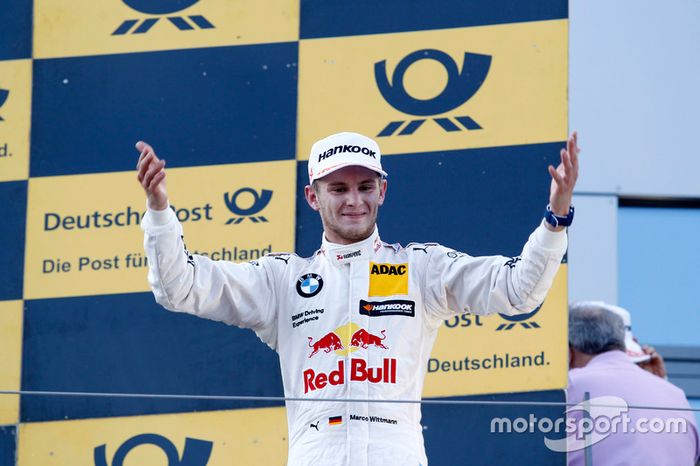 Podio: ganador de la carrera Marco Wittmann, BMW Team RMG, BMW M4 DTM