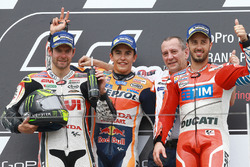 Podium: winner Marc Marquez, Repsol Honda Team, second place Cal Crutchlow, Team LCR Honda, third place Andrea Dovizioso, Ducati Team