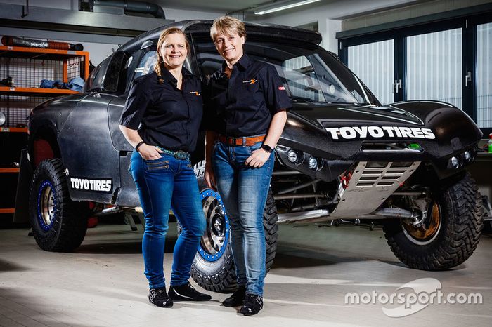 Jutta Kleinschmidt y Tina Thörner