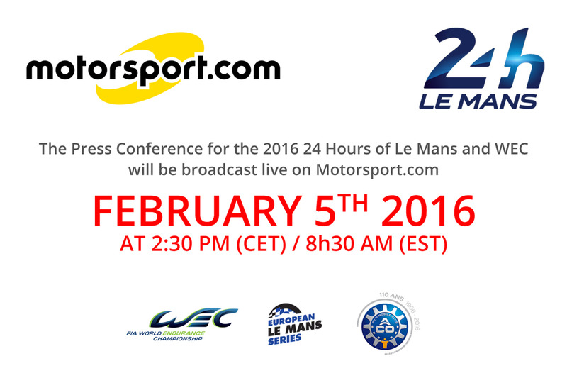 Press Conference for the 2016 24 Hours of Le Mans and WEC