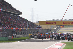 La parrilla antes del inicio de la carrera