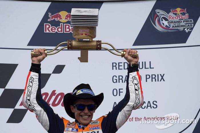 Podio: ganador de la carrera Marc Márquez, Repsol Honda Team, Honda