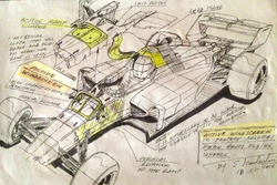 Boceto de Enrique Scalabroni parabrisas activos